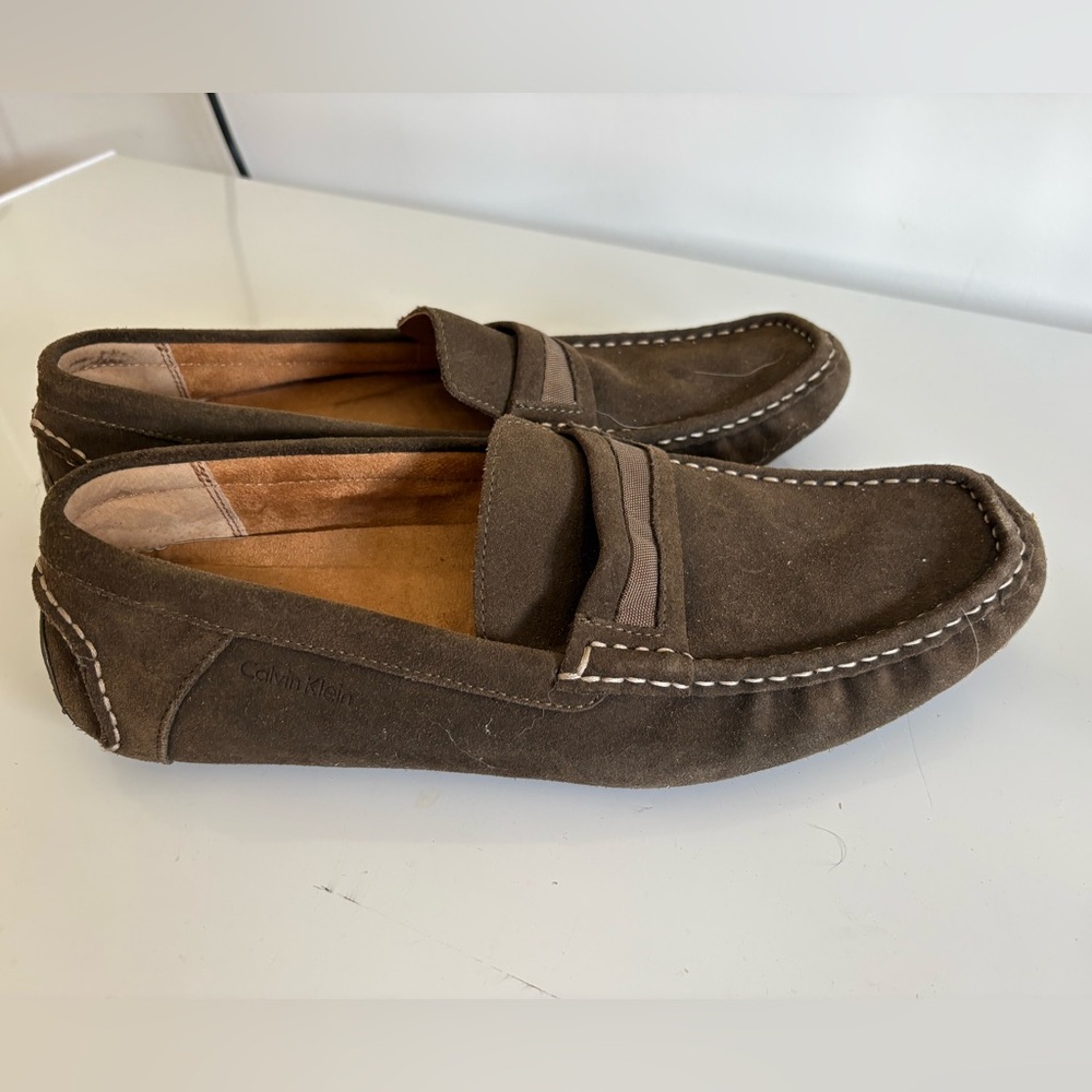 Calvin Klein Men's Michael Suede Slip-On Loafer men size 12